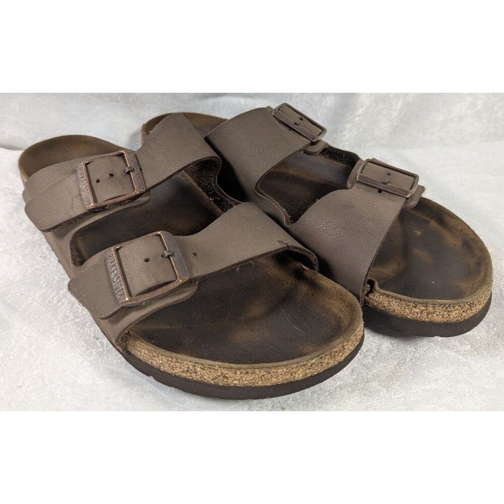 Birkenstock Arizona Sz 42 US Men’s 9 Women’s 11 Brown Straps Copper Buckle